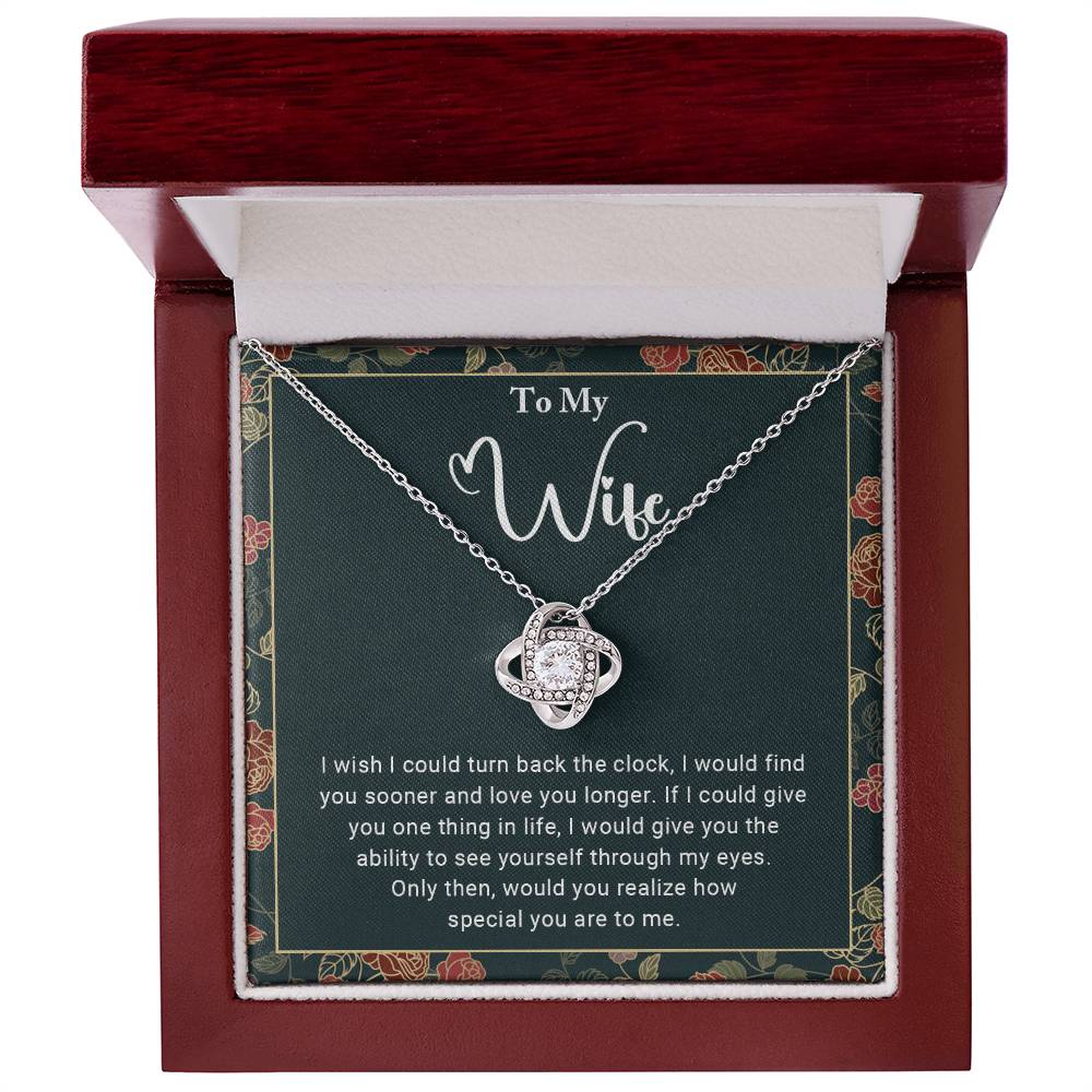 To My Wife - Love Knot Necklace