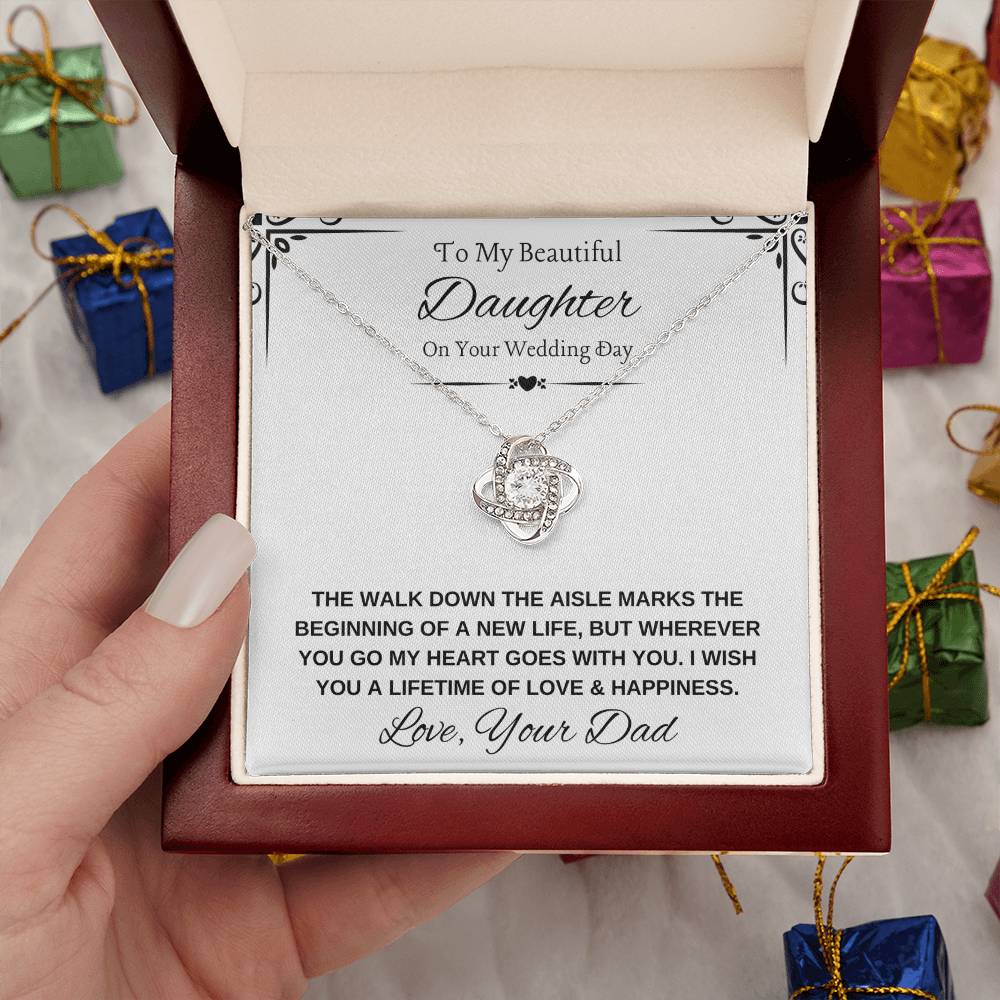 Daughter Bride Necklace from Dad