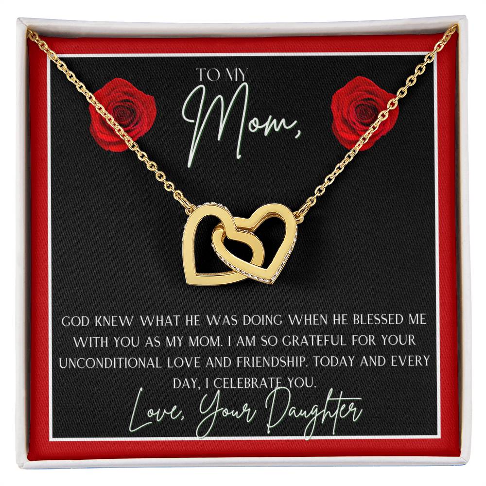 INTERTWINED HEARTS FOR MOM FROM DAUGHTER