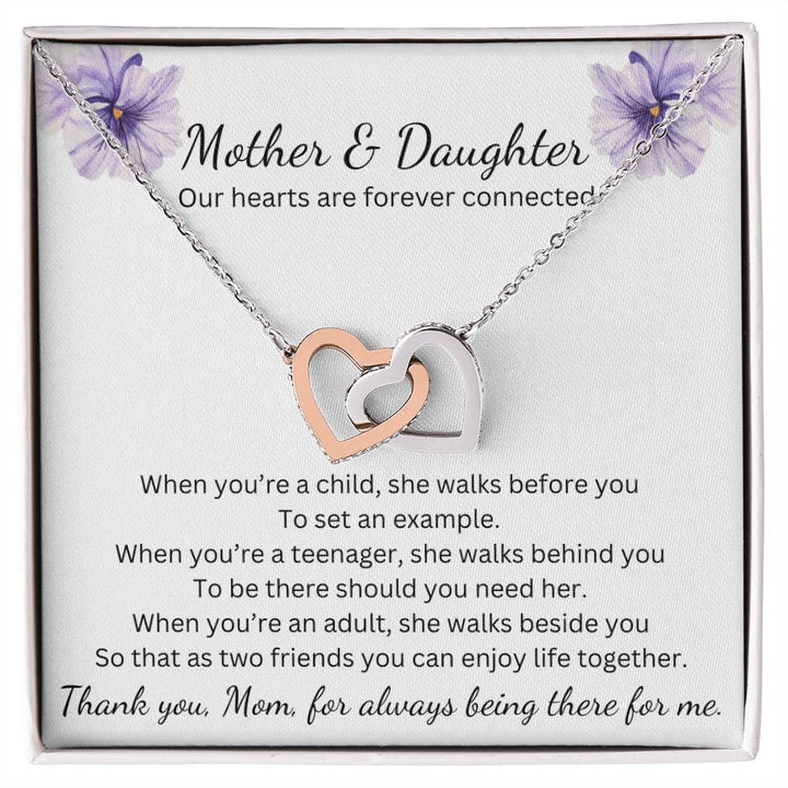 Mother Daughter Hearts Necklace