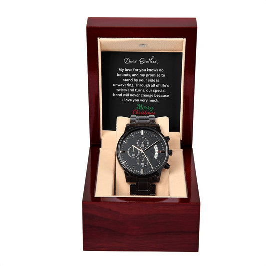 Brother Black Chronograph Watch