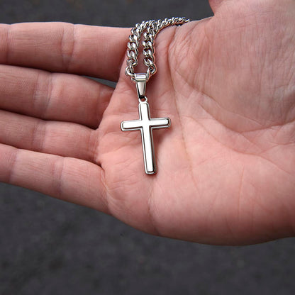 To My Son Cross Necklace