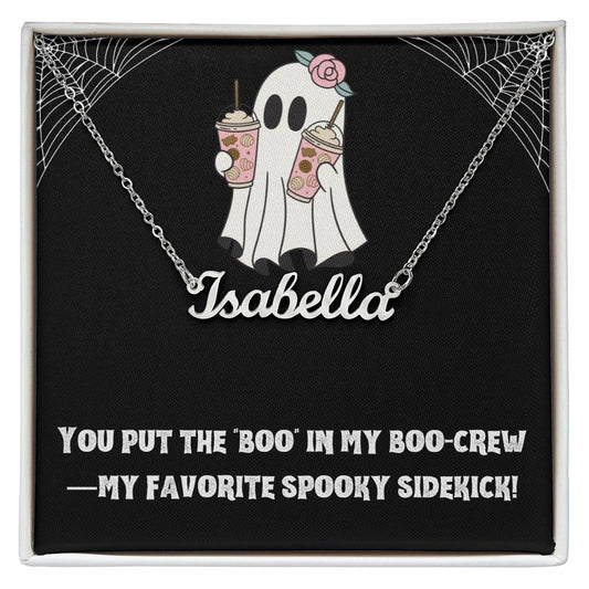 Halloween Friend Name Necklace