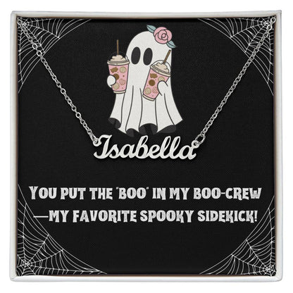 Halloween Friendship Name Necklace