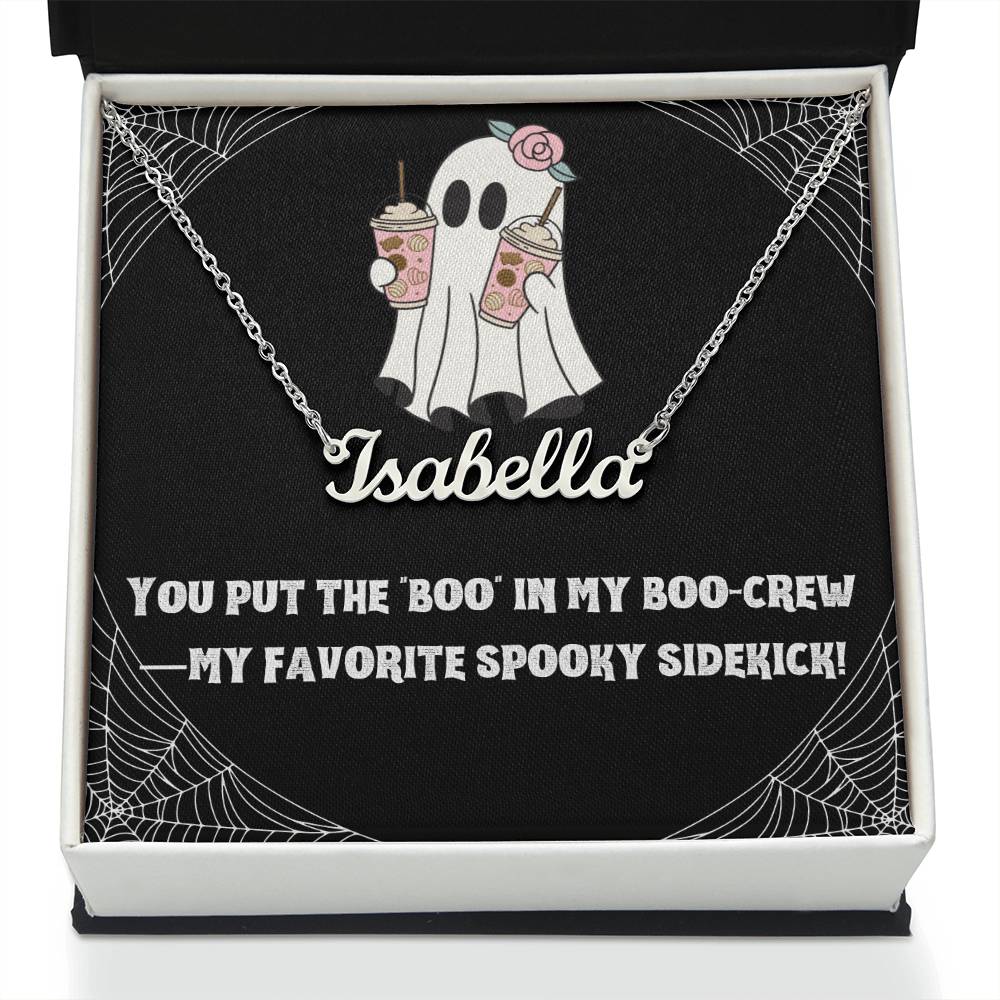 Halloween Friendship Name Necklace