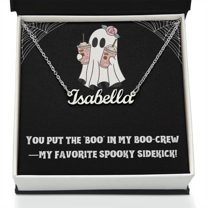 Halloween Friend Name Necklace