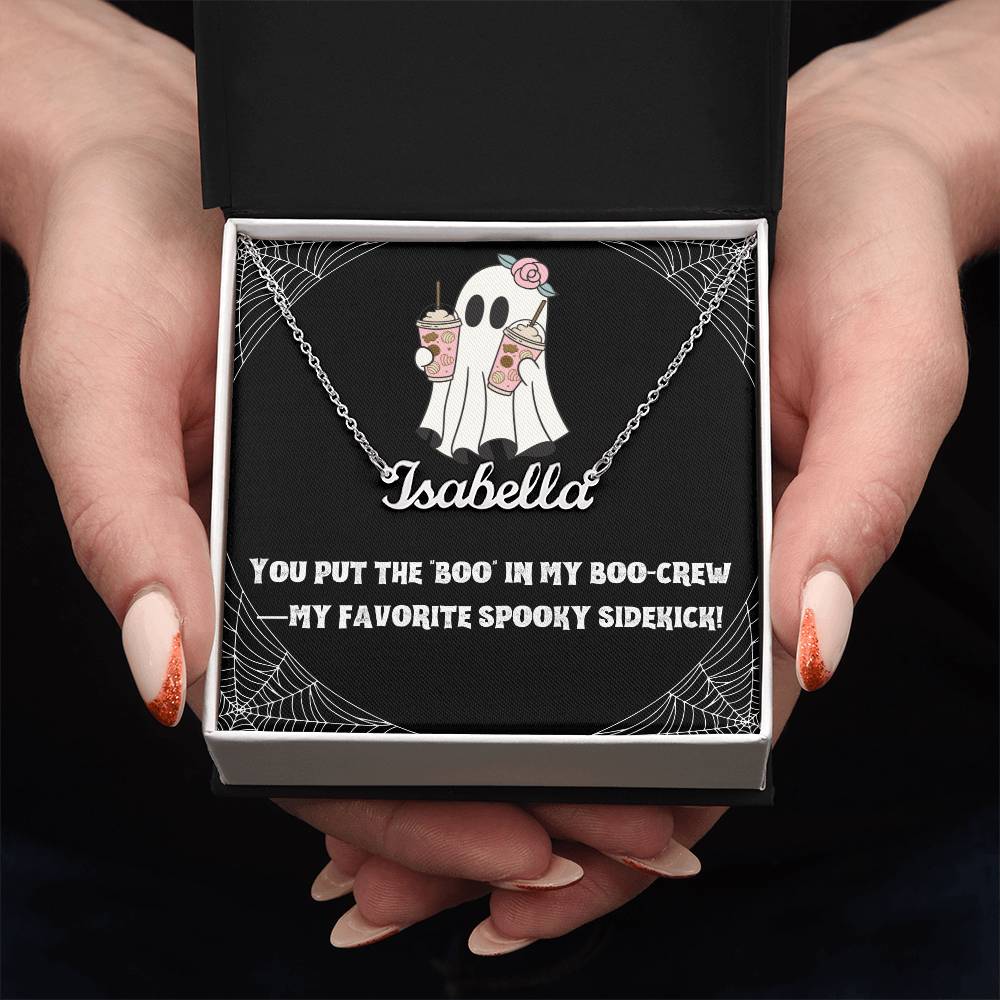 Halloween Friendship Name Necklace