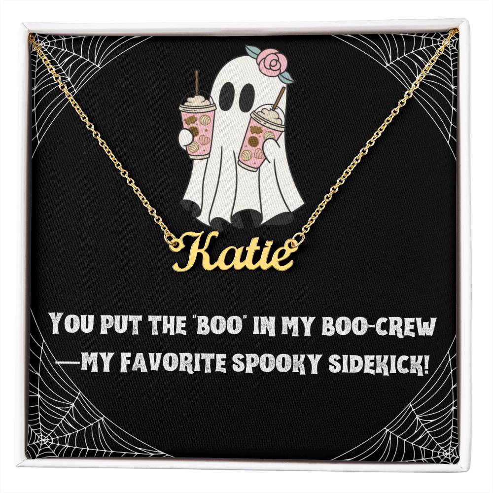 Halloween Friendship Name Necklace