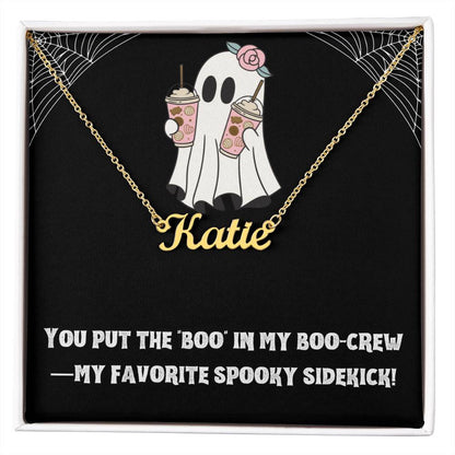 Halloween Friend Name Necklace