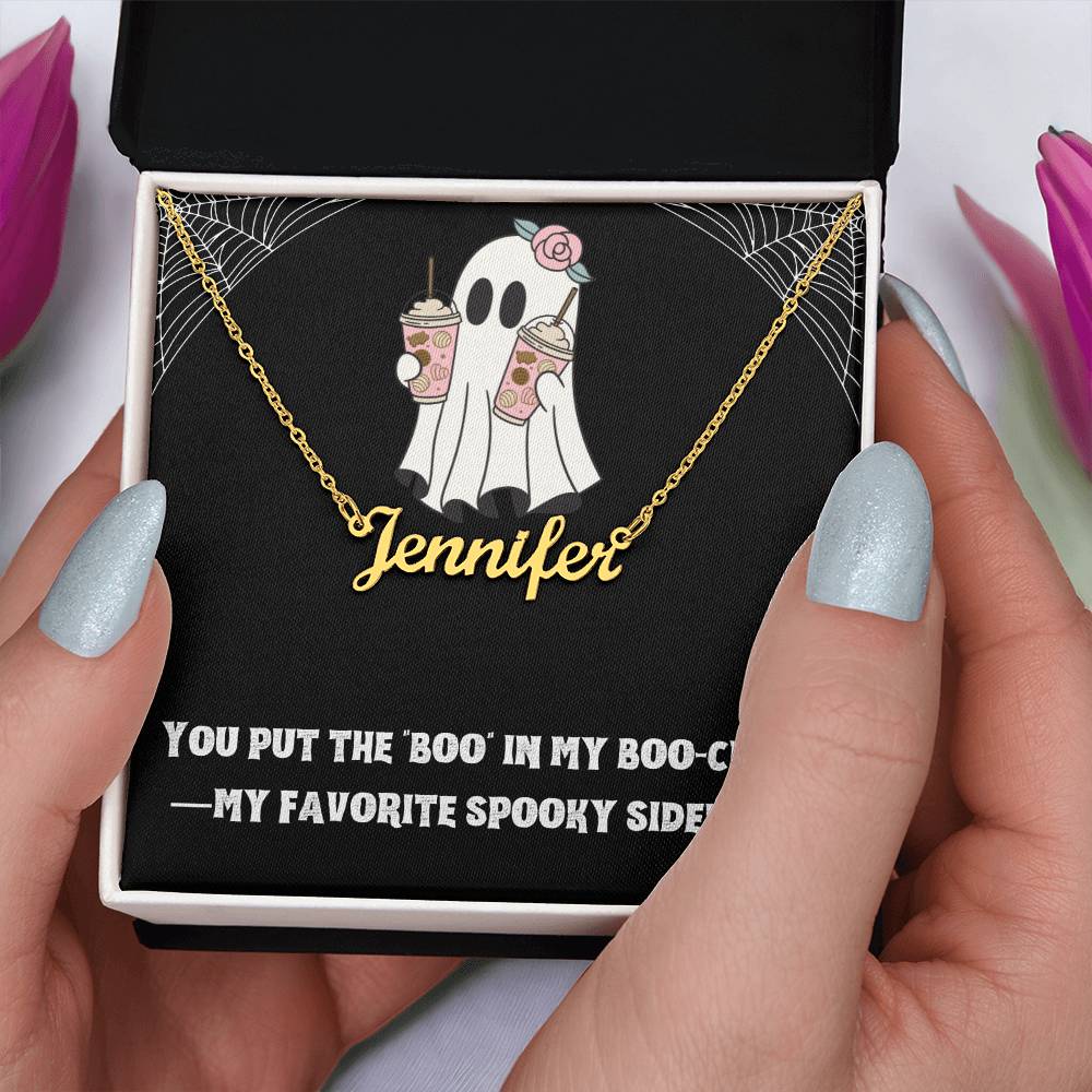 Halloween Friend Name Necklace