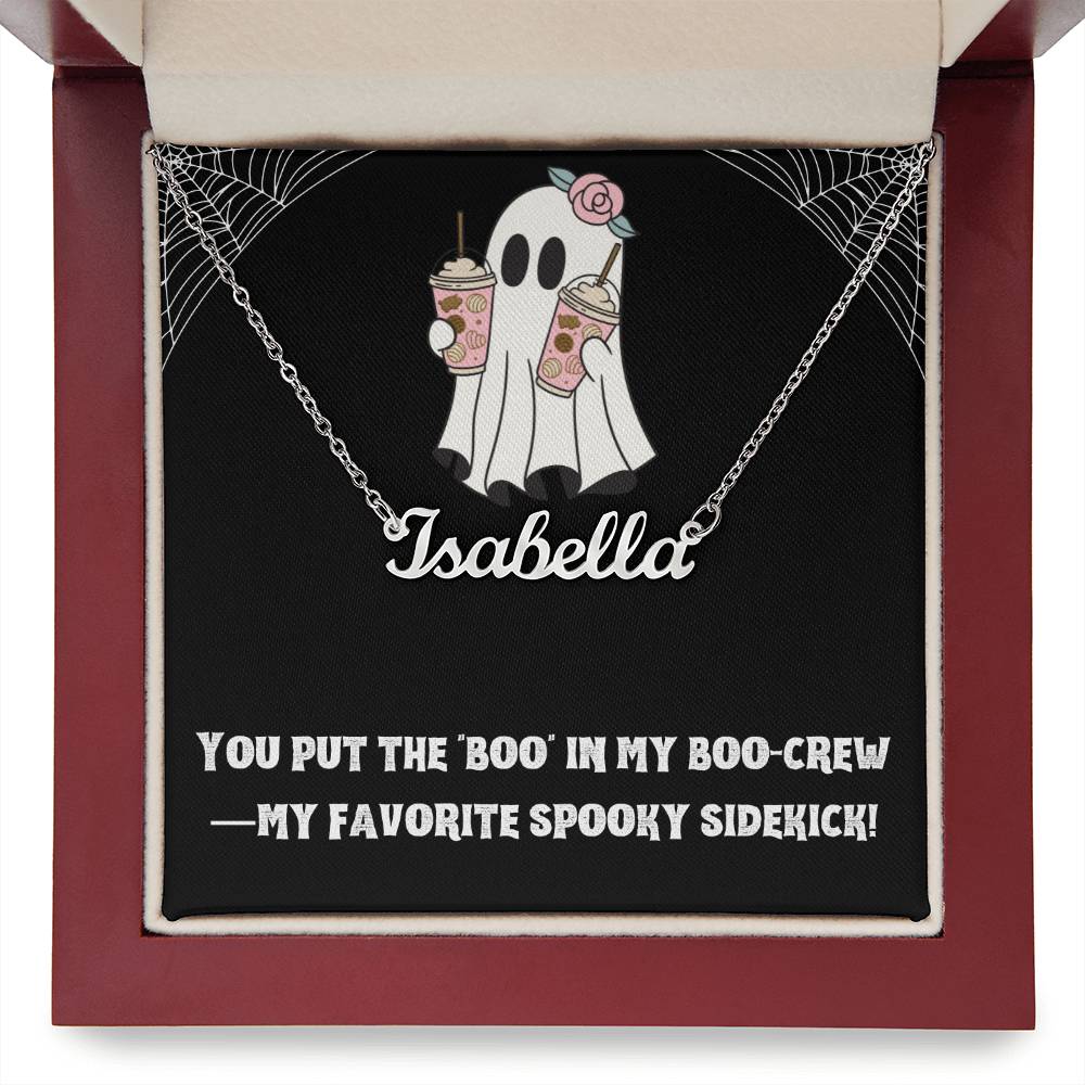 Halloween Friend Name Necklace