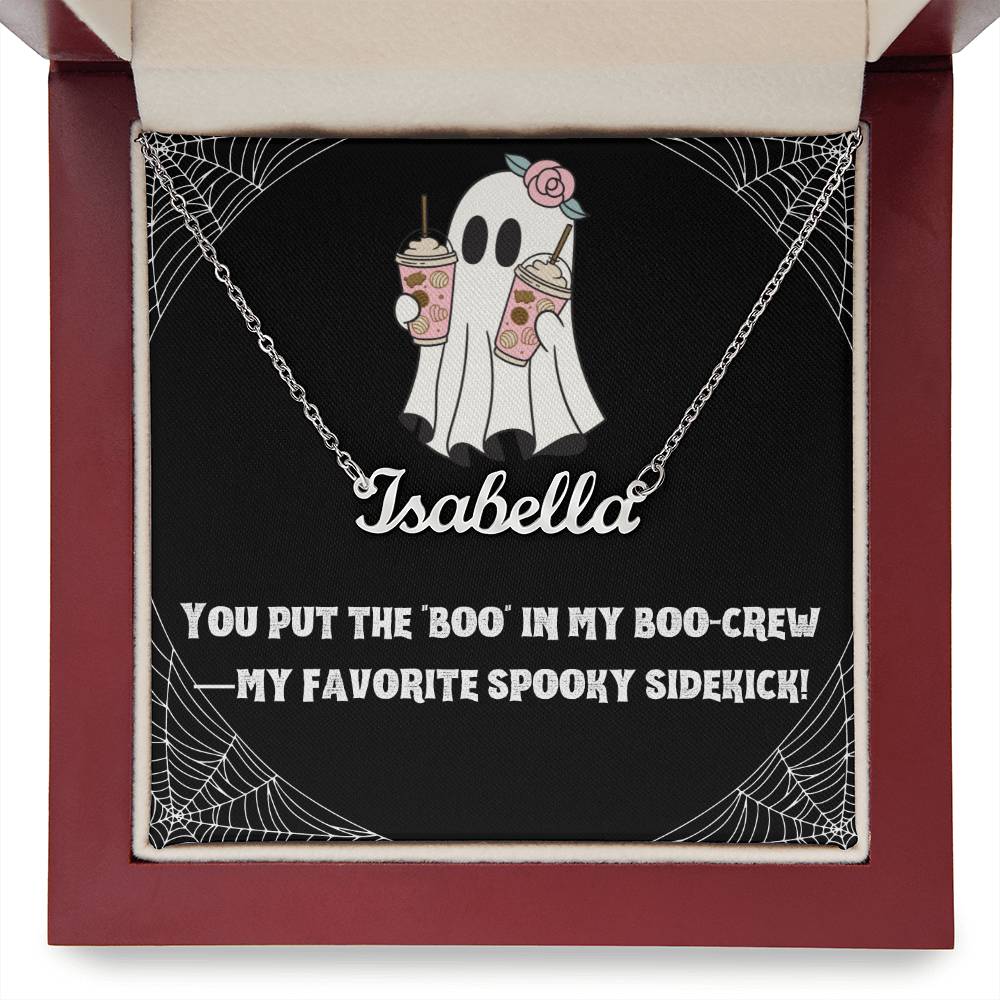 Halloween Friendship Name Necklace