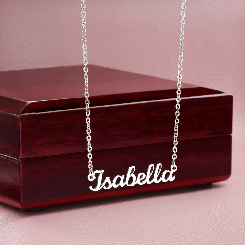 TO MY WIFE NAME NECKLACE