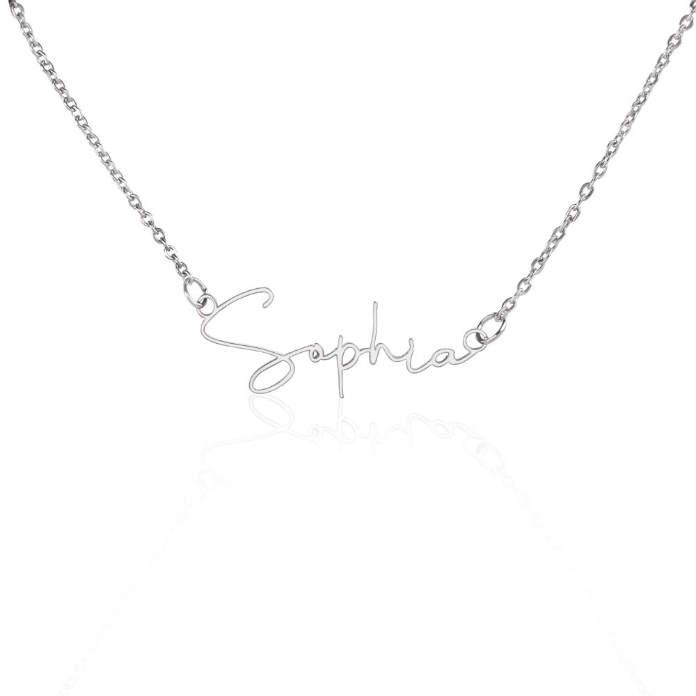 Halloween Name Signature Necklace