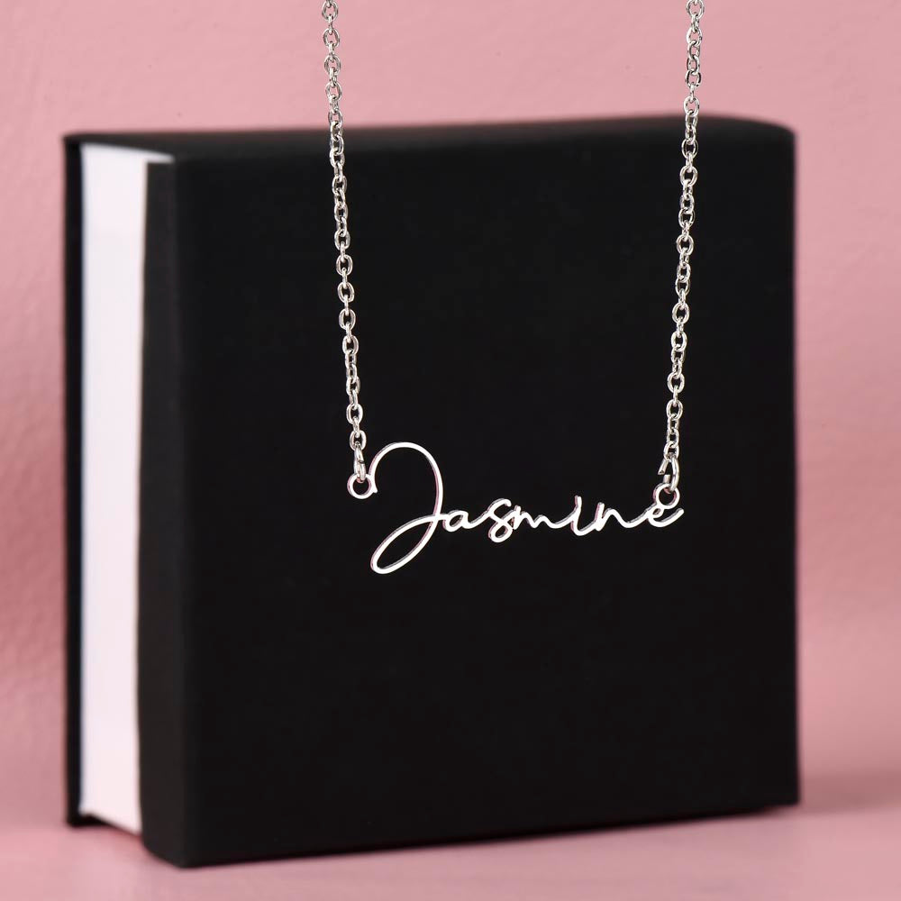 Halloween Name Signature Necklace