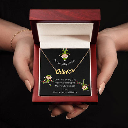 Niece Heart Name Necklace