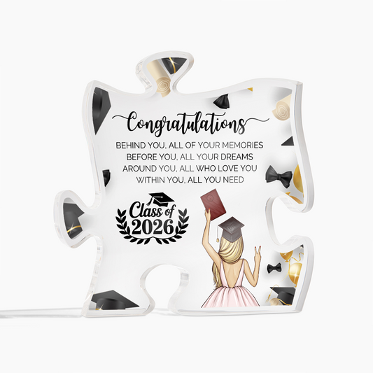 Graduation 2026 Acrylic Puzzle Plaque