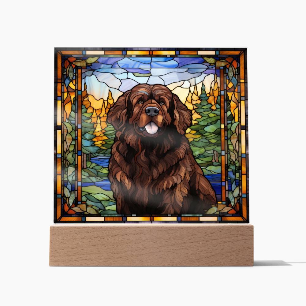 Brown Newfoundland Acrylic Plaque