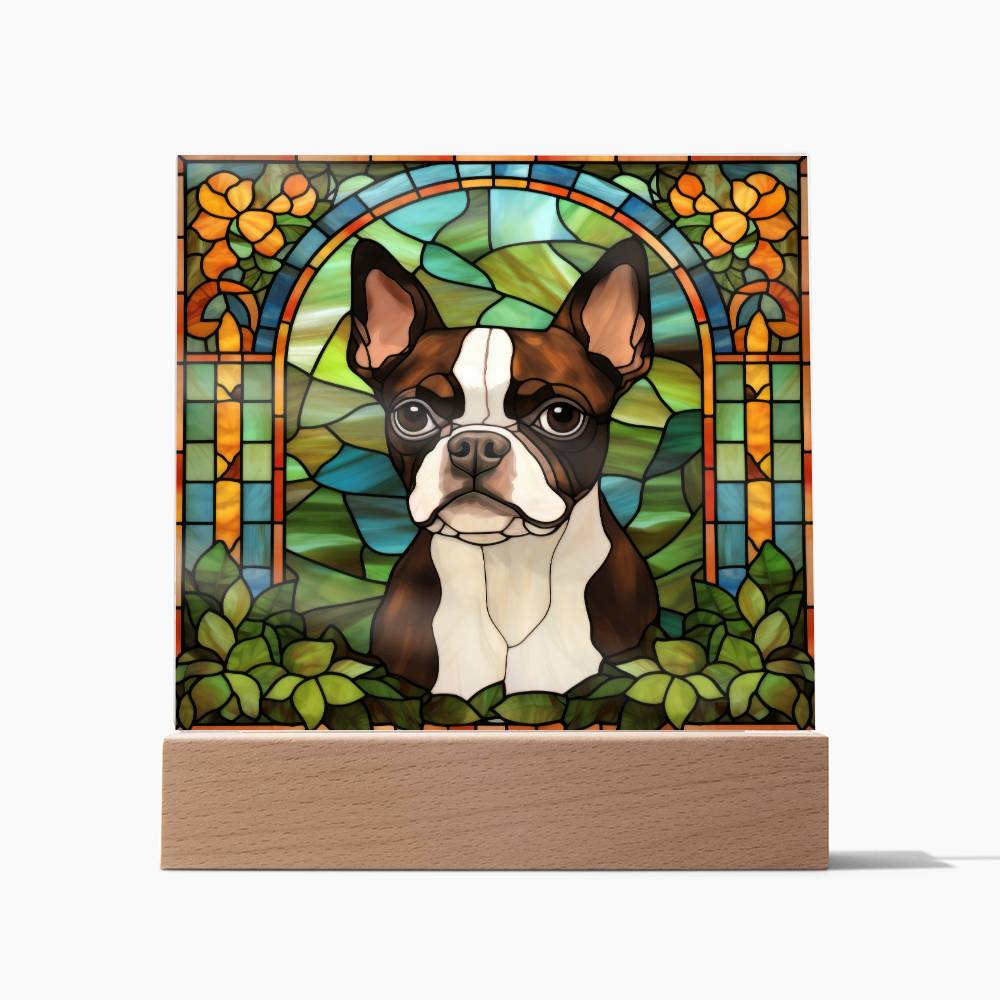 Boston Terrier Acrylic Plaque