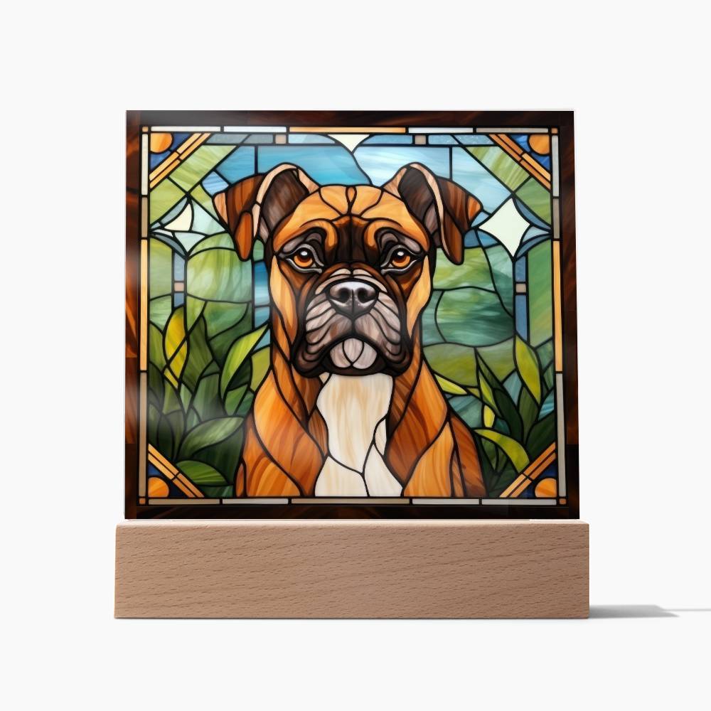 Boxer Acrylic Plaque