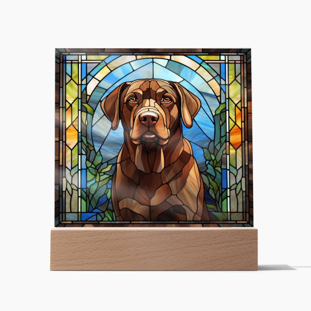 Chocolate Labrador Retriever Plaque