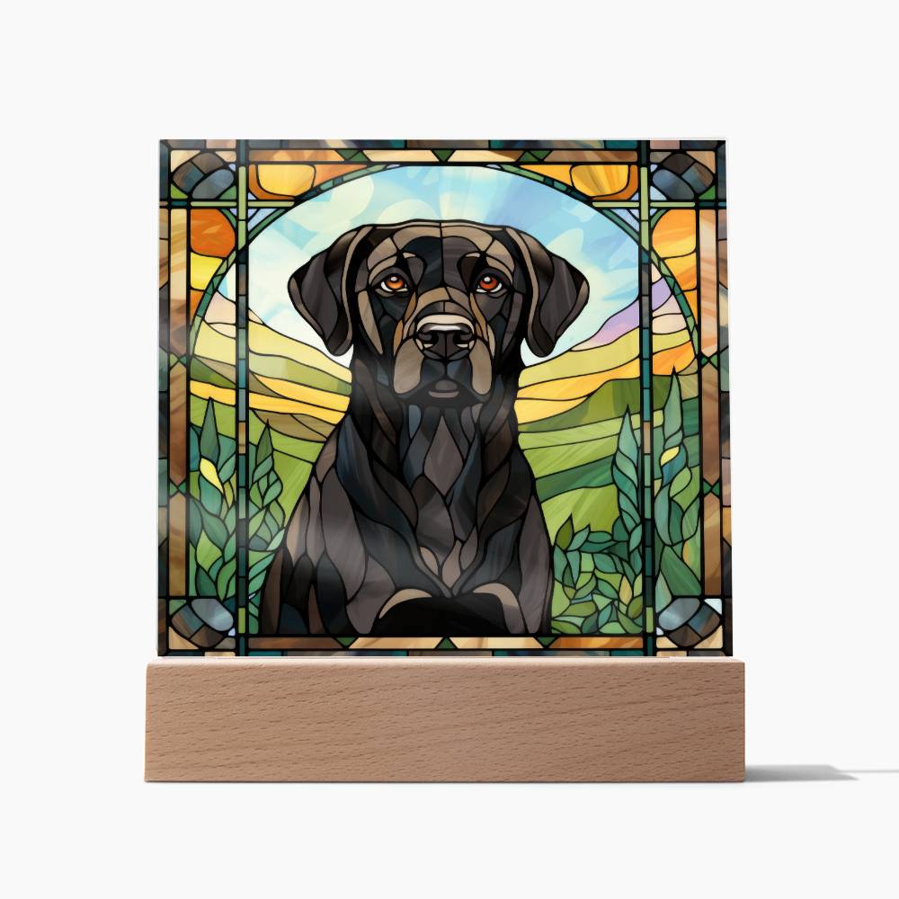 Black Lab Retriever Plaque