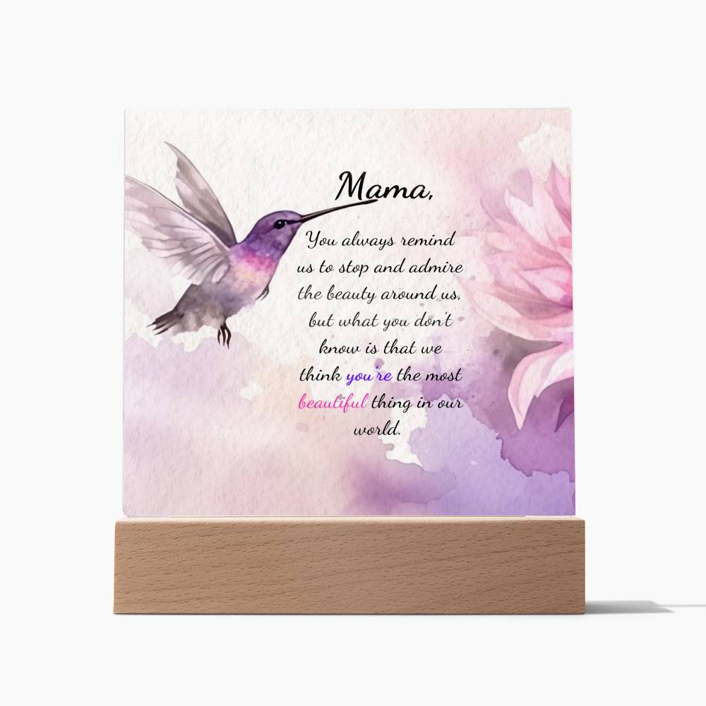 Mama Acrylic Plaque for Mother's Day, Birthday, Christmas Gift