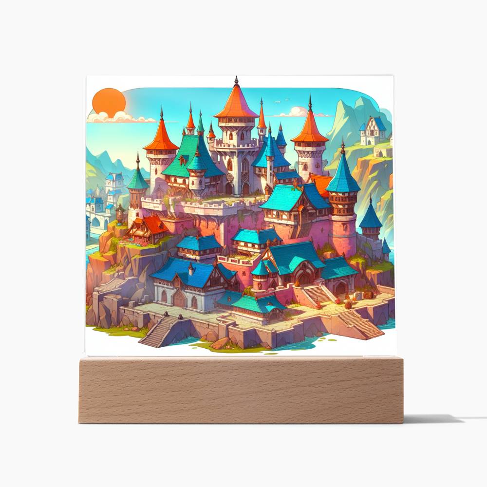 D&D Castle Acrylic Plaque