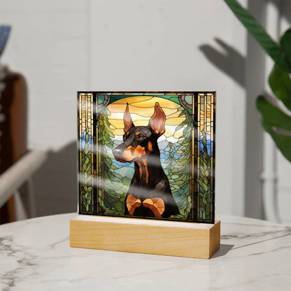 Doberman Dog Acrylic Plaque