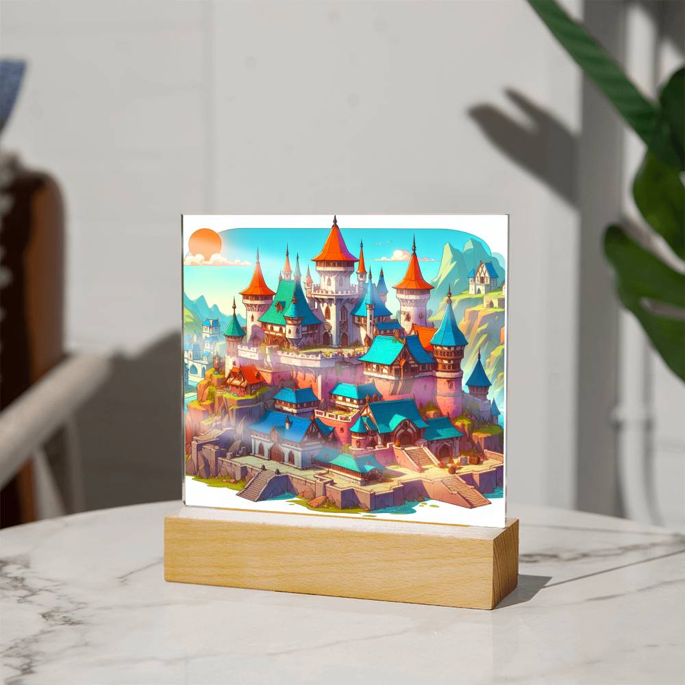 D&D Castle Acrylic Plaque