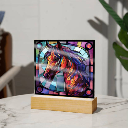 Horse Square Acrylic Plaque