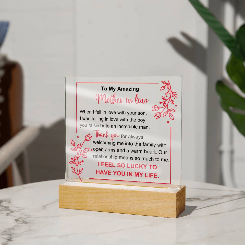 Mother In Law Acrylic Plaque