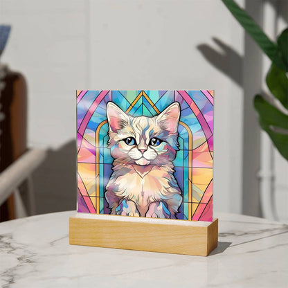 Kitty Cat Acrylic Plaque