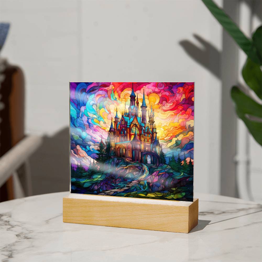 Castle Square Acrylic Plaque