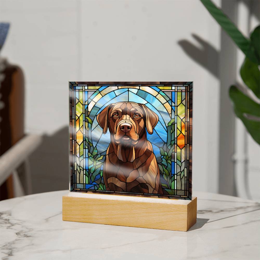 Chocolate Labrador Retriever Plaque