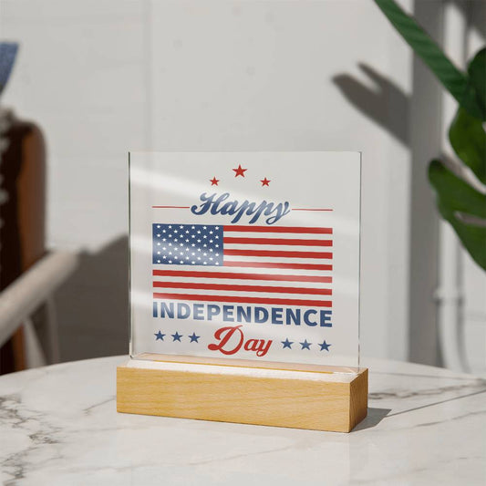 Happy Independence Day Acrylic Plaque