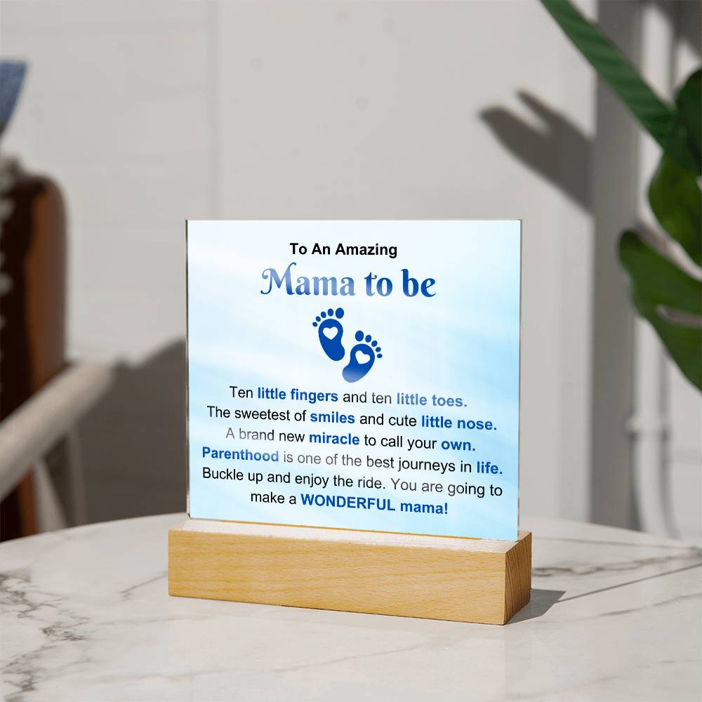 Amazing Mama To Be Acrylic Plaque