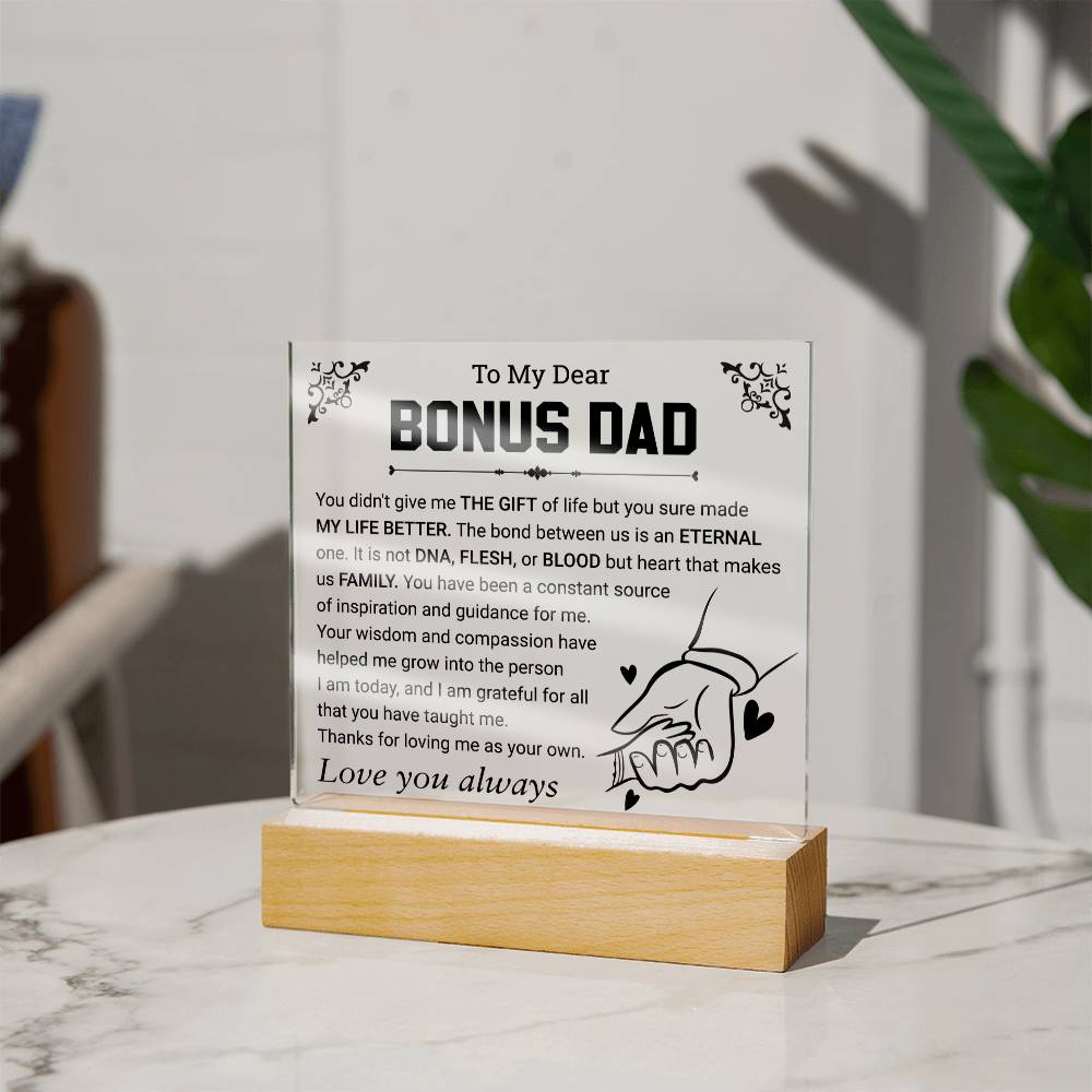 Bonus Dad Acrylic Plaque