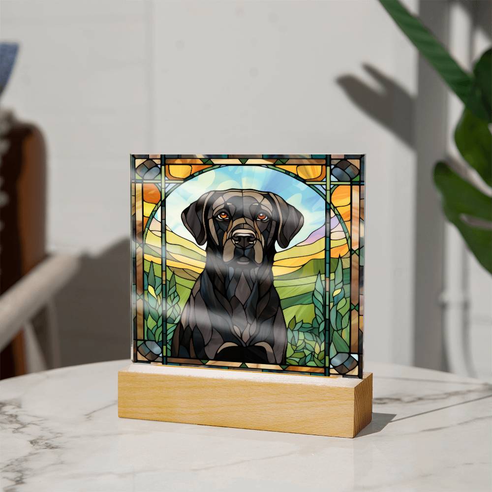 Black Lab Retriever Plaque