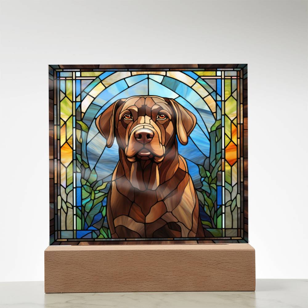 Chocolate Labrador Retriever Plaque