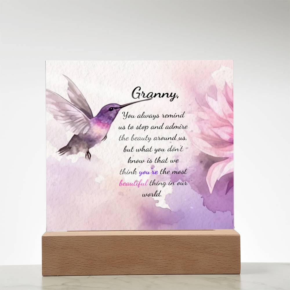 Granny Acrylic Plaque for Mother's Day, Birthday, Christmas Gift