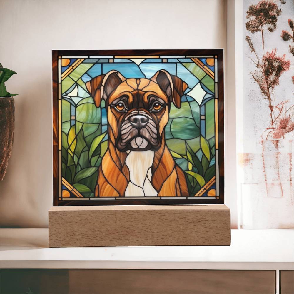 Boxer Acrylic Plaque