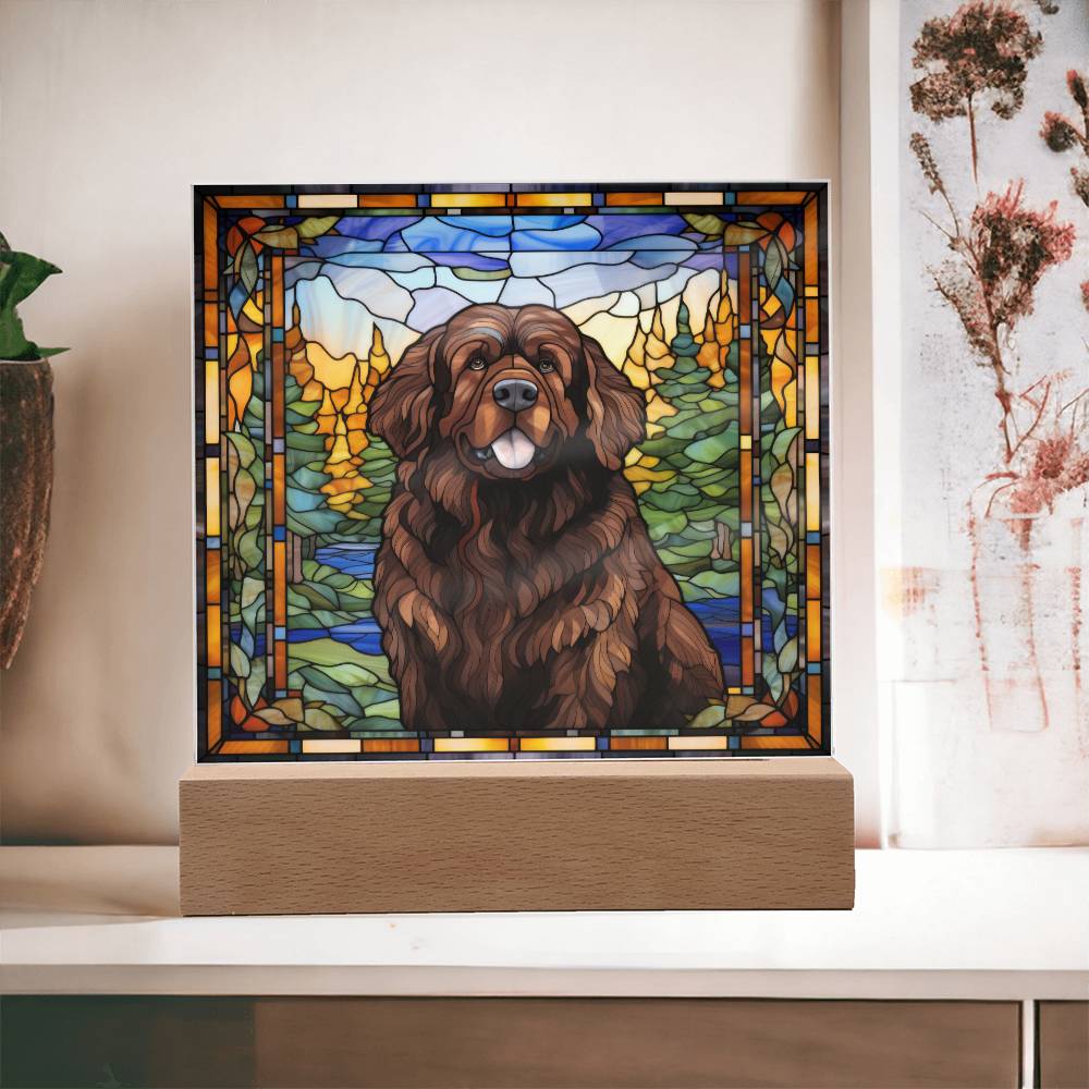 Brown Newfoundland Acrylic Plaque