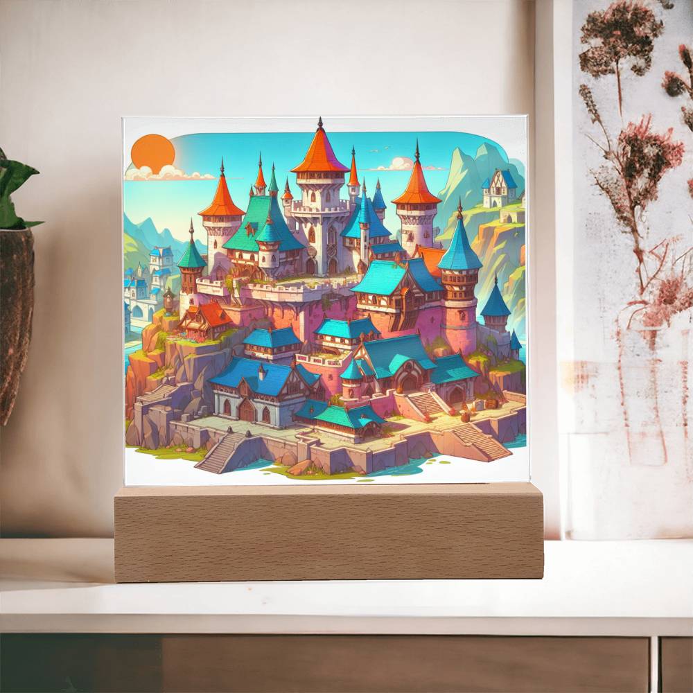 D&D Castle Acrylic Plaque