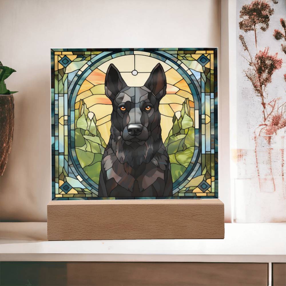 Black Belgian Shepherd Plaque