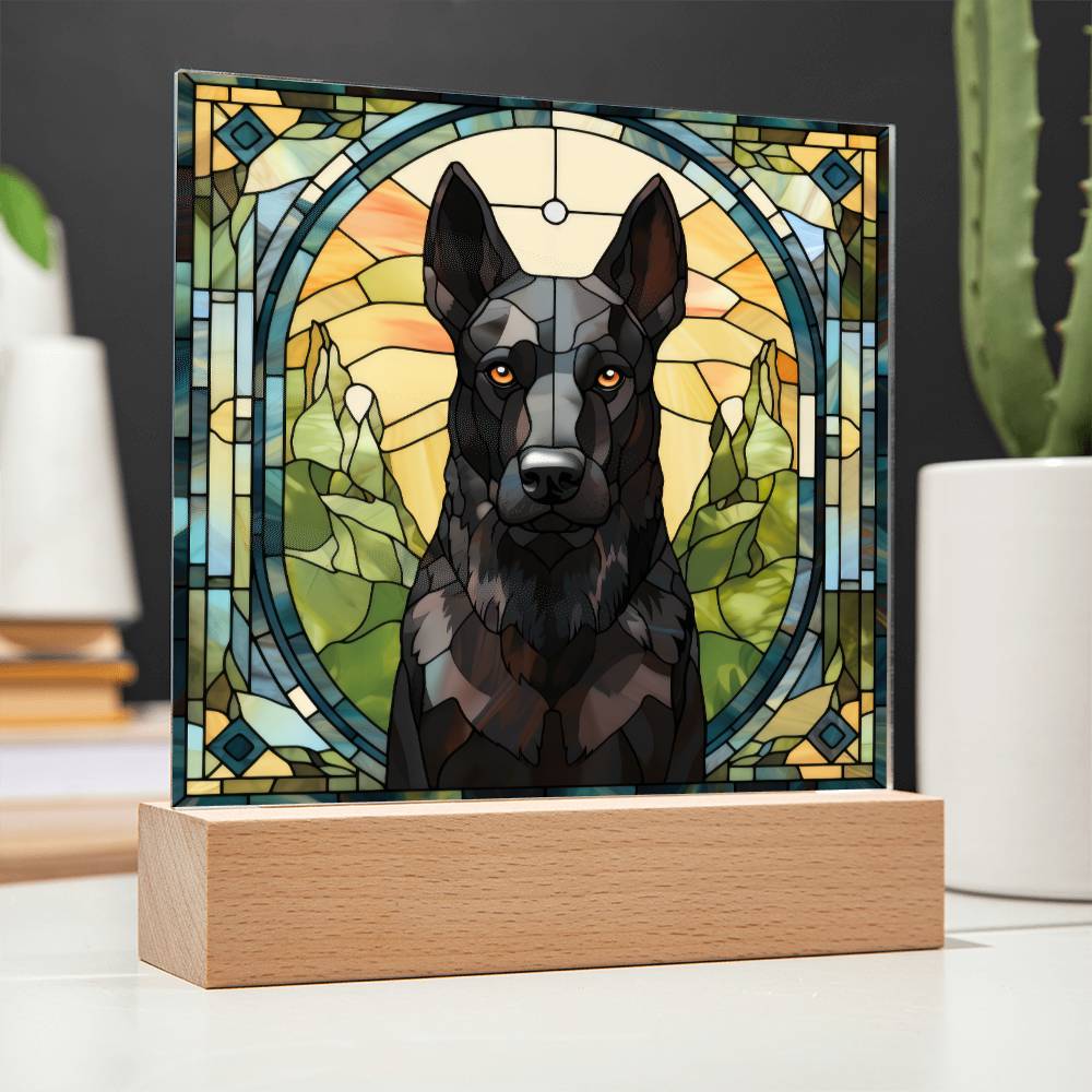 Black Belgian Shepherd Plaque