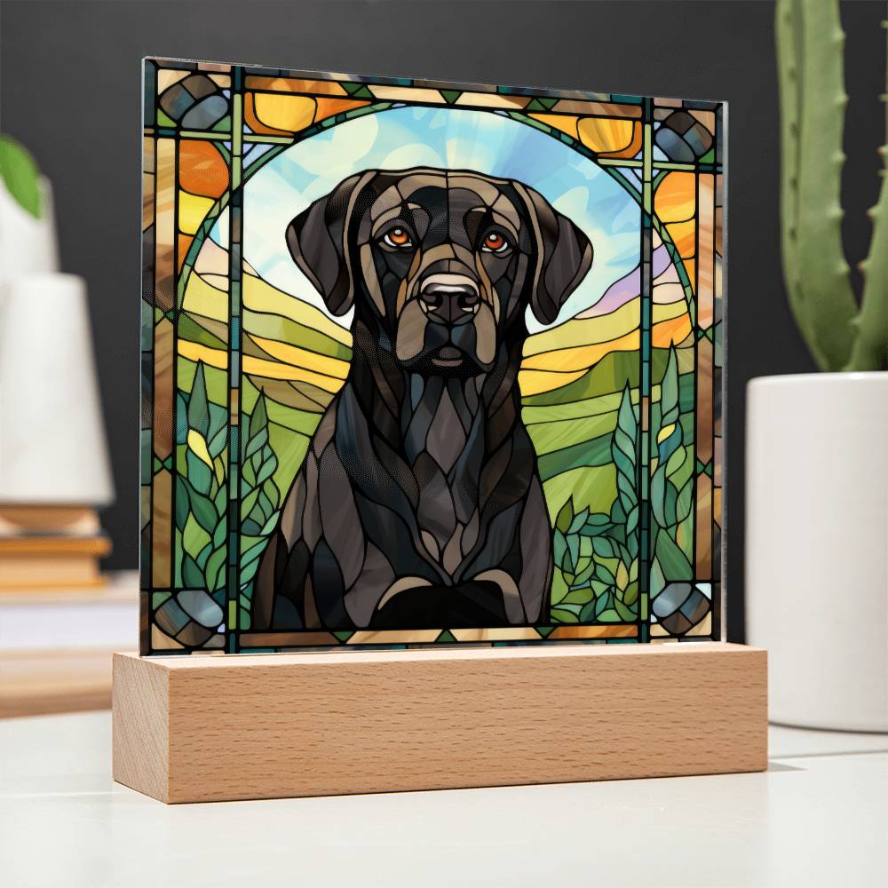 Black Lab Retriever Plaque