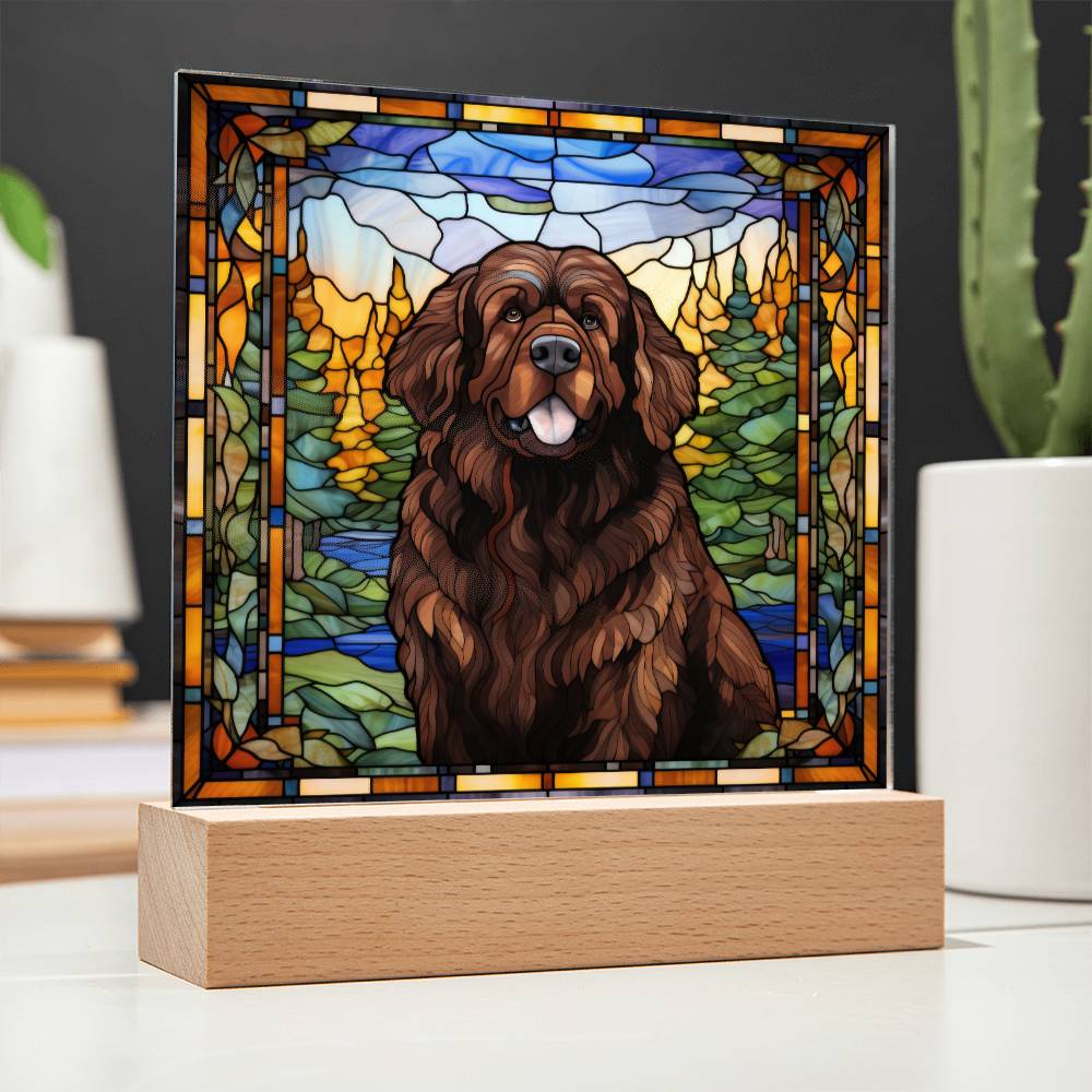 Newfoundland Dog Acrylic Plaque