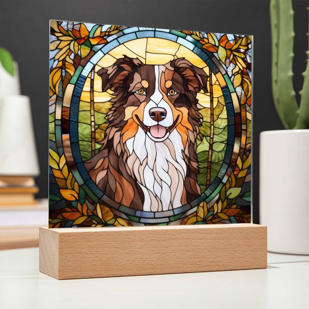 Acrylic Australian Shepherd Plaque