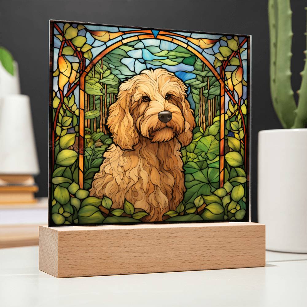 Goldendoodle Acrylic Plaque